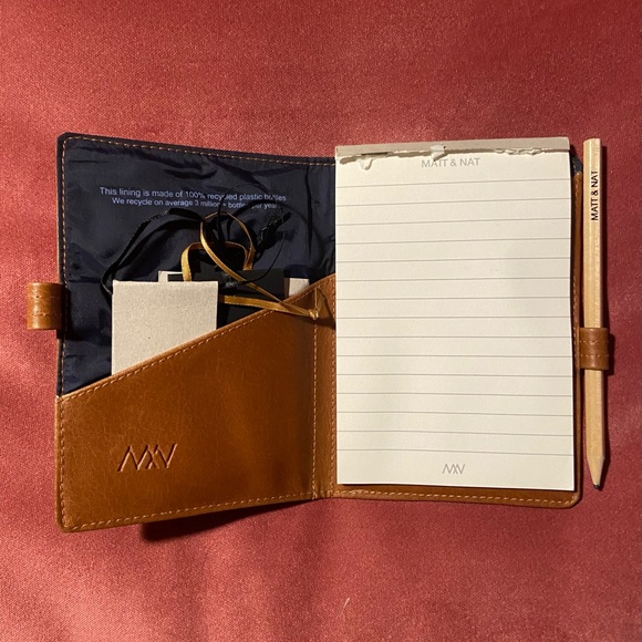 Authentic Matt & Nat notebook pad pencil in tan - Picture 7 of 7